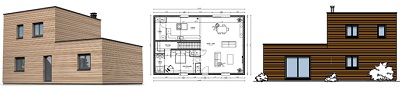 AMOE conception BBC Maison Individuelle, Etude thermique réglementaire RT2012, AMOE infiltrométrie à l'air